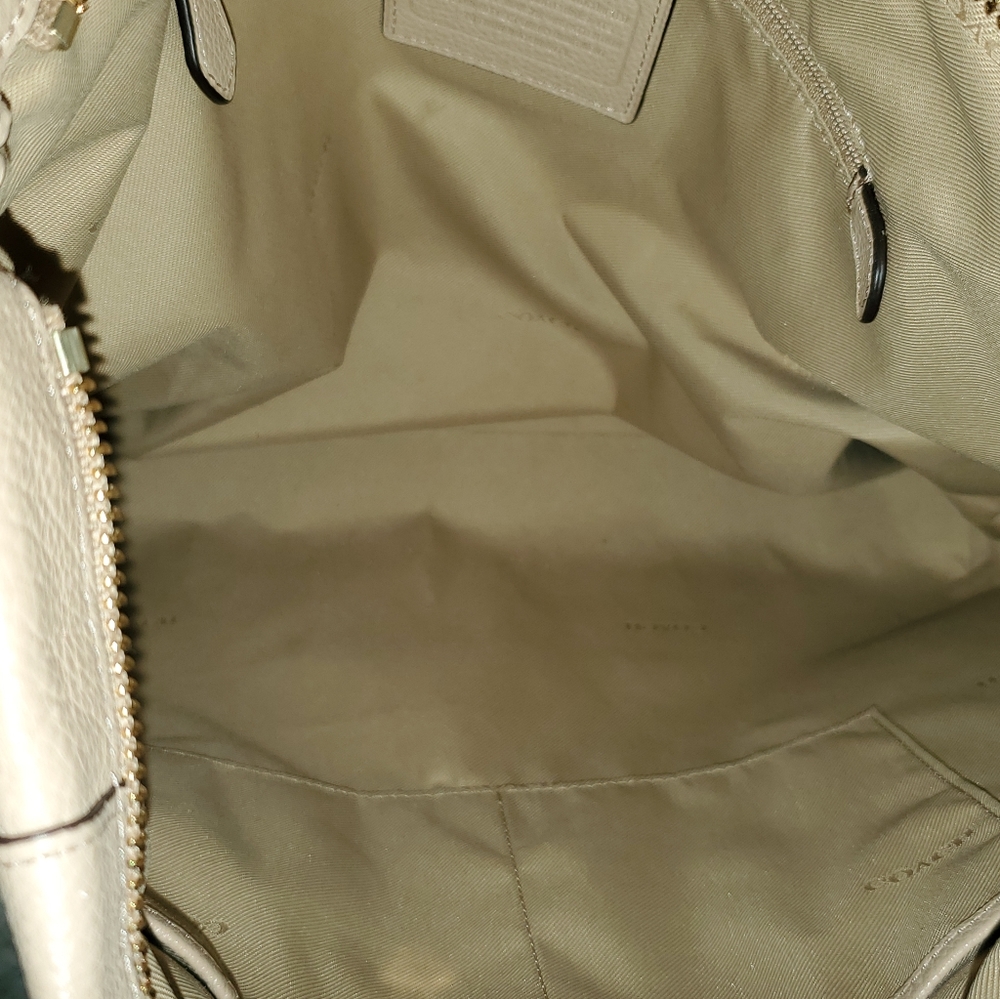 Tan Coach Purse - Picture 11 of 13